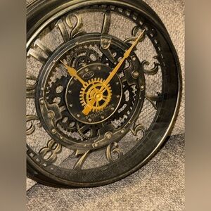 Vintage Style Gear Wall Clock